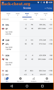 Action - Sports Bet & Live Odds Tracker screenshot