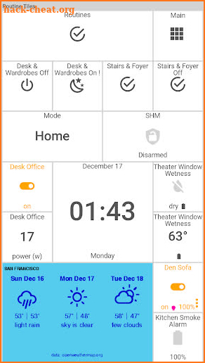 ActionTiles custom dashboard maker for SmartThings screenshot