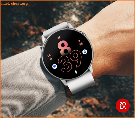 Active Peach Watch Face screenshot