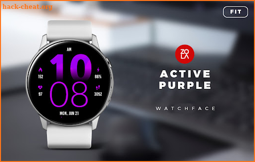 Active Purple Fit Watch Face screenshot