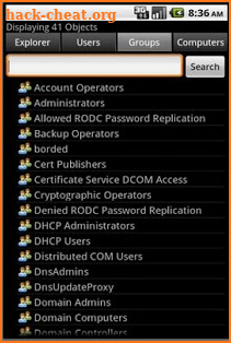 ActiveDir Manager screenshot