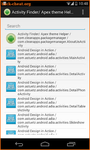 Activity Finder (Apex Theme) screenshot