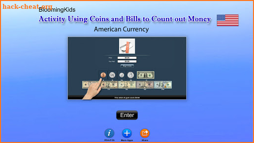Activity Using Coins and Bills (US$) screenshot