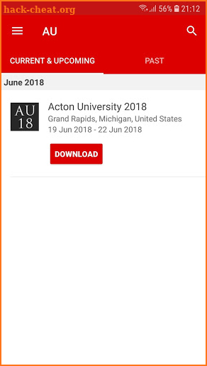 Acton University 2018 screenshot