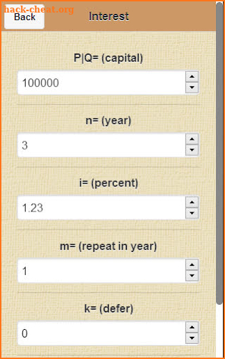 Actuarial Calculator screenshot