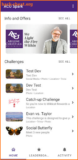 ACU Spark - Challenge App screenshot