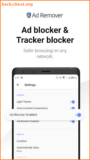 Ad Remover Privacy Browser screenshot