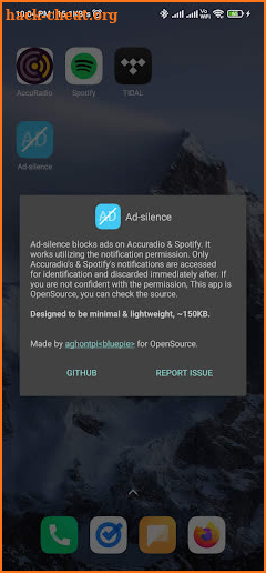 Ad-silence - OpenSource screenshot