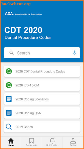 ADA CDT 2020 Dental Procedure Coding screenshot