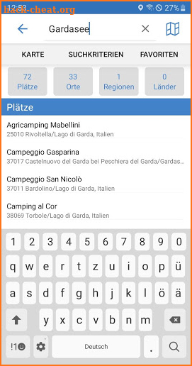 ADAC Camping / Stellplatz 2020 powered by PiNCAMP screenshot