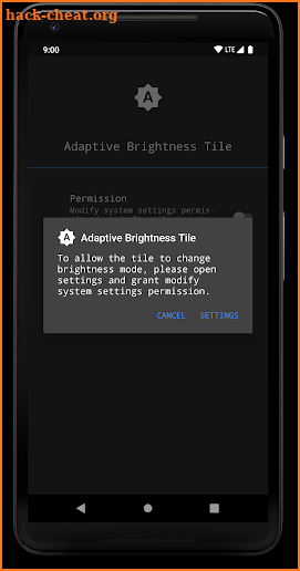 Adaptive Brightness Tile screenshot