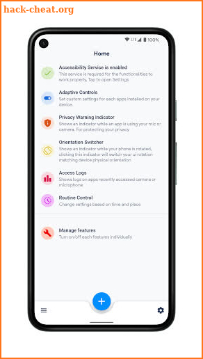 Adaptive Controls - App specific settings screenshot