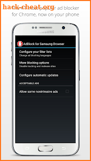 AdBlock for Samsung Internet screenshot
