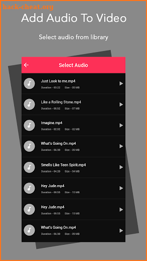 Add Audio To Video screenshot