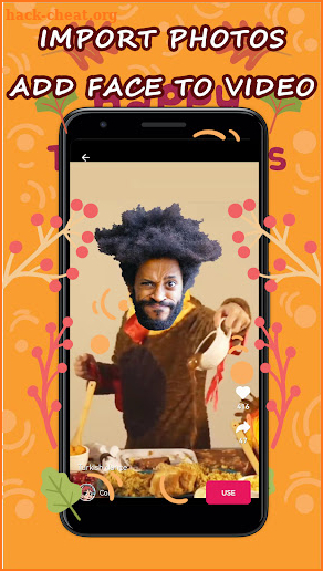 Add Face to Video: Become a Thanksgiving Turkey screenshot