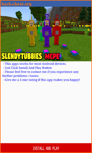 Add-on Slendytubbies for Minecraft PE screenshot