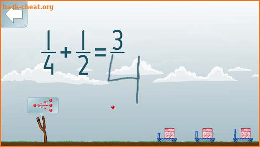 Adding Fractions Math Game screenshot