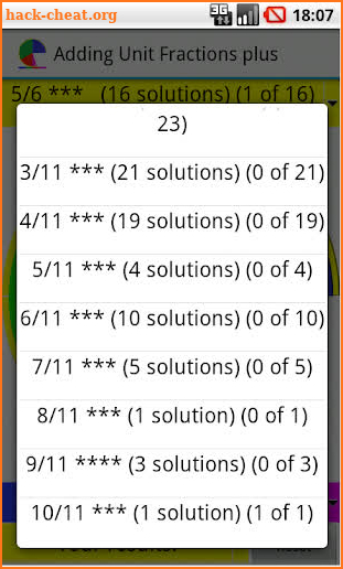 Adding unit fractions + screenshot