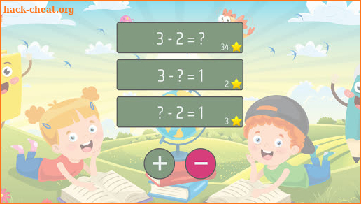 Addition and subtraction up to 10 in German screenshot