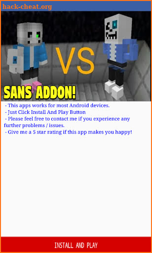 Addon Sans for Minecraft PE screenshot