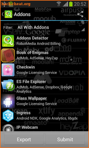 Addons Detector screenshot