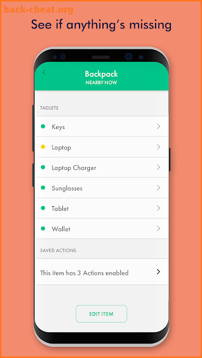 Adero app: intelligent organization system screenshot