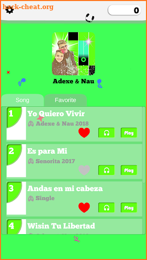 Adexe & Nau Piano Game screenshot