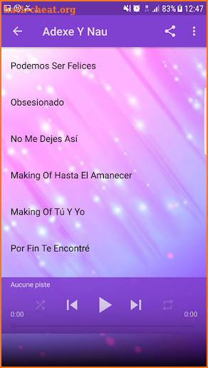 Adexe Y Nau Musica Full Sin internet 2018 screenshot