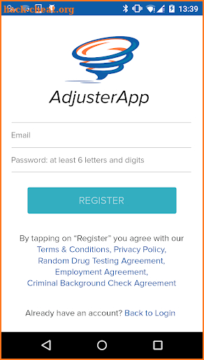 AdjusterApp Adjuster Locator™ screenshot