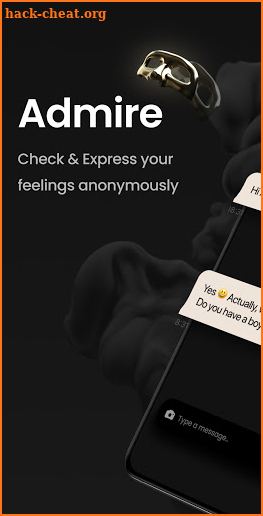 Admire: Anonymous messaging screenshot