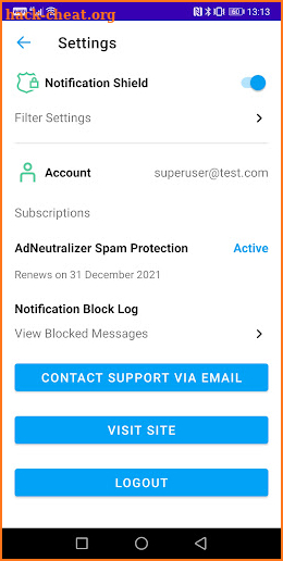 AdNeutralizer Spam Protection screenshot