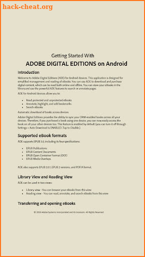 Adobe Digital Editions screenshot