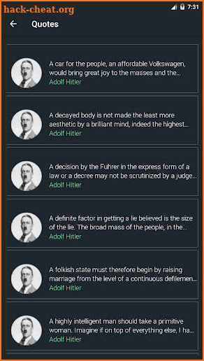 Adolf Hitler Quotes screenshot