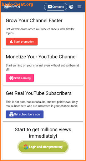 AdsVlog - YouTube Channel Promotion screenshot