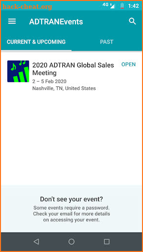 ADTRAN Events screenshot