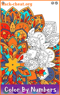 Adult Color by Number Book - Paint Mandala Pages screenshot