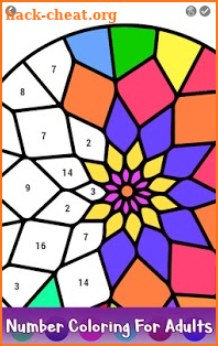 Adult Color by Number Book - Paint Mandala Pages screenshot