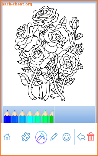 Adult Coloring: Flowers screenshot