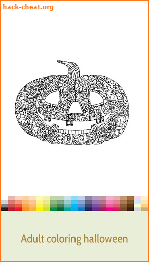 Adult coloring halloween screenshot