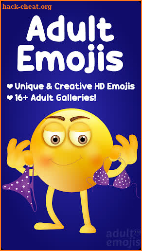 Adult Emoji Sticker Keyboard for Lovers screenshot