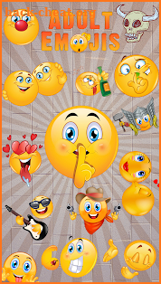 Adult Emojis & Dirty Stickers screenshot