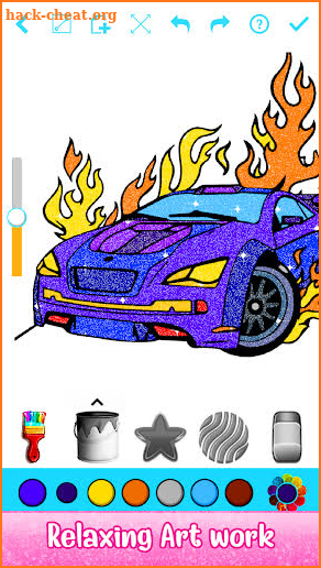 Adult Glitter Coloring Book - Sparkly Painting Art screenshot