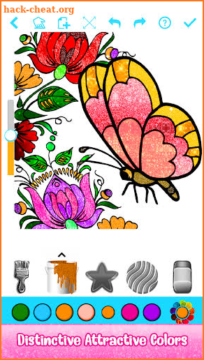 Adult Glitter Coloring Book - Sparkly Painting Art screenshot