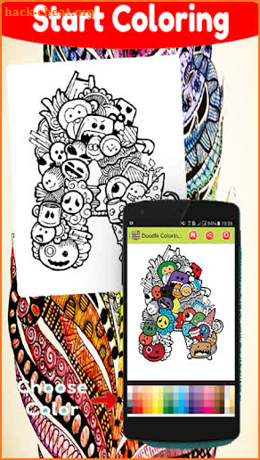 Adults Coloring Book - Mandala and Doodle screenshot