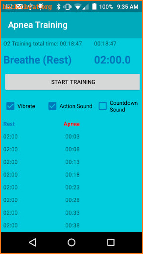 Advanced Apnea Trainer screenshot