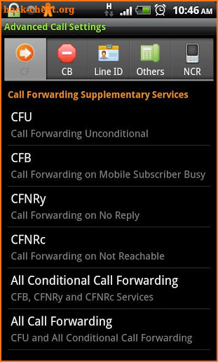 Advanced Call Settings+ screenshot