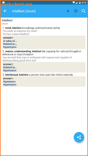 Advanced English Dictionary & Thesaurus screenshot