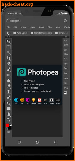 Advanced Photo Editor | Photopea screenshot