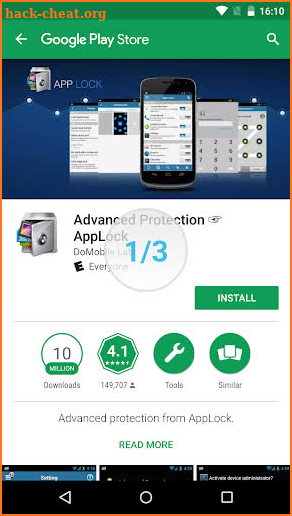 Advanced Protection ☞ AppLock screenshot
