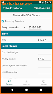 Adventist Giving screenshot